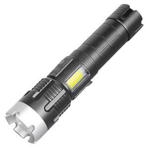 Torche LED Super Puissante 2000M - Lampe De Poche Rechargeable USB - Zoom Ajustable - Idéale Randonnée, Secours