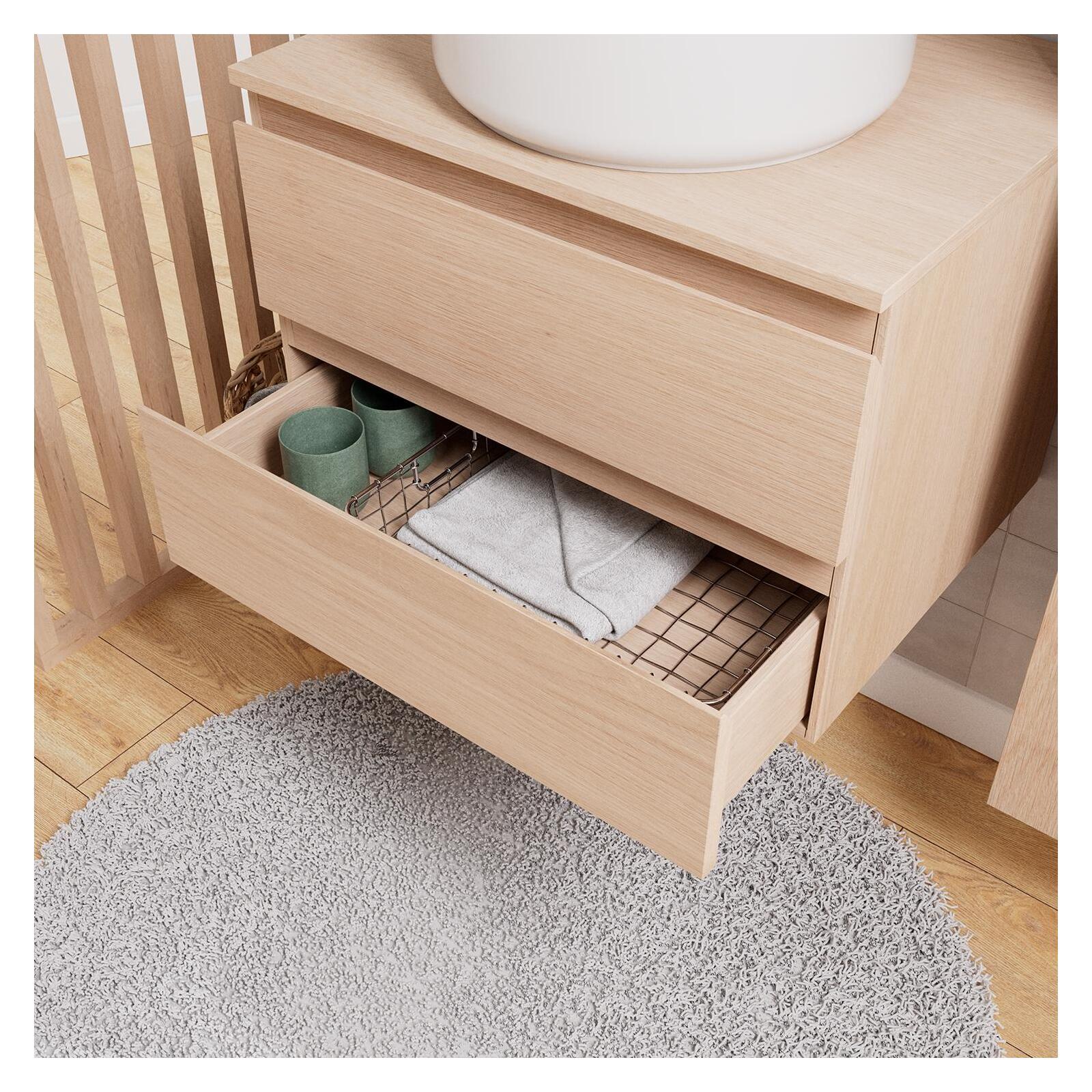 Ensemble meuble simple vasque SORRENTO 60 cm + vasque - 3