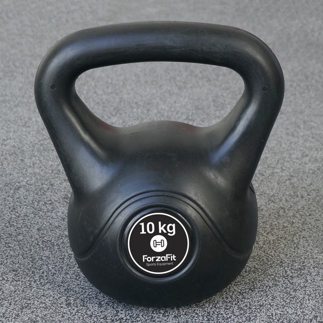 NEUF TKO 10 lb Kettlebell Weight Gym Entraînement Ciment Noir NEUF TKO 10 lb Kettlebell Weight Gym Entraînement Ciment Noir