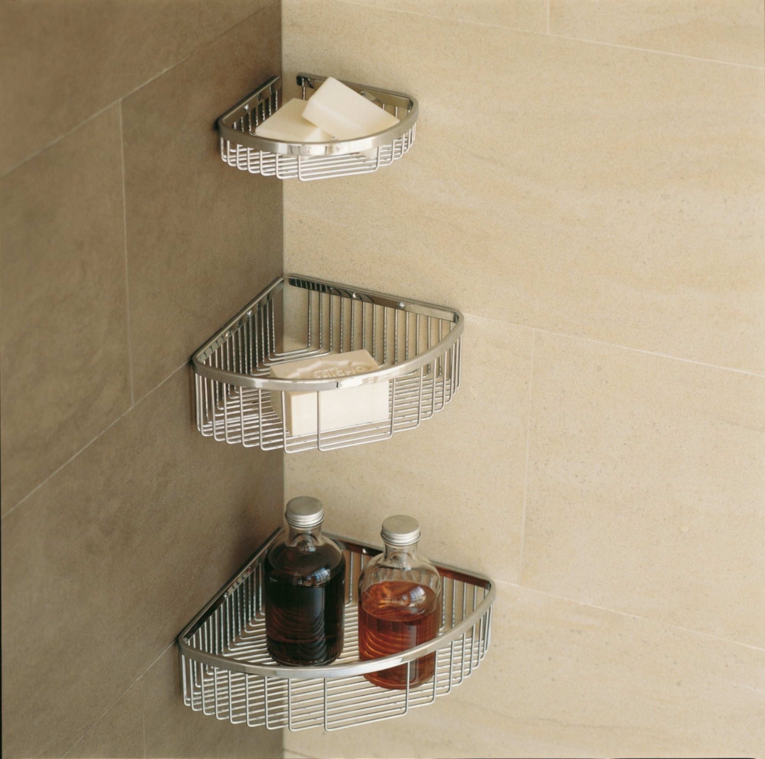 COSMIC Étagère de douche 20 cm, d'Angle, Vis Incluses, Anti-corrosion, Collection ESSENTIALS - 2