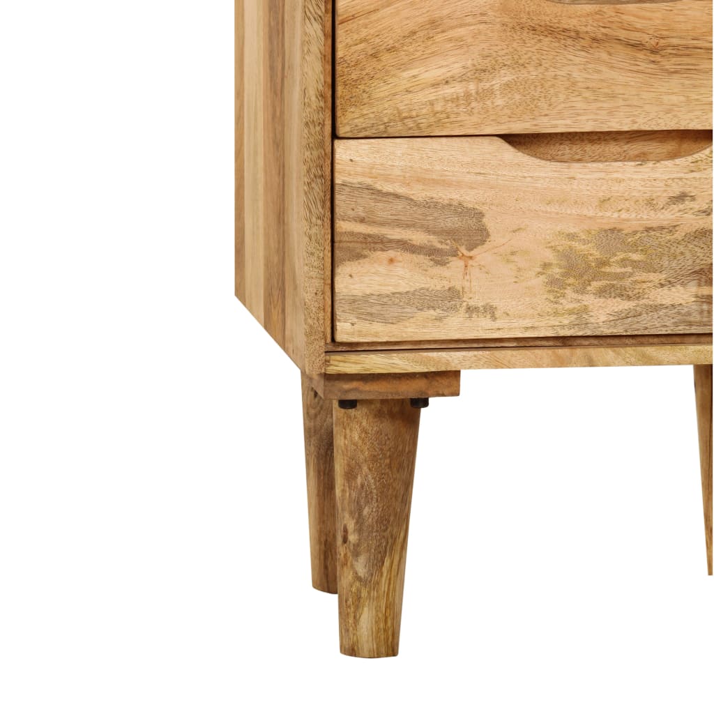 Table de nuit chevet commode armoire meuble chambre bois de manguier massif 40 x 30 x 59 5 cm 1402059 - 6