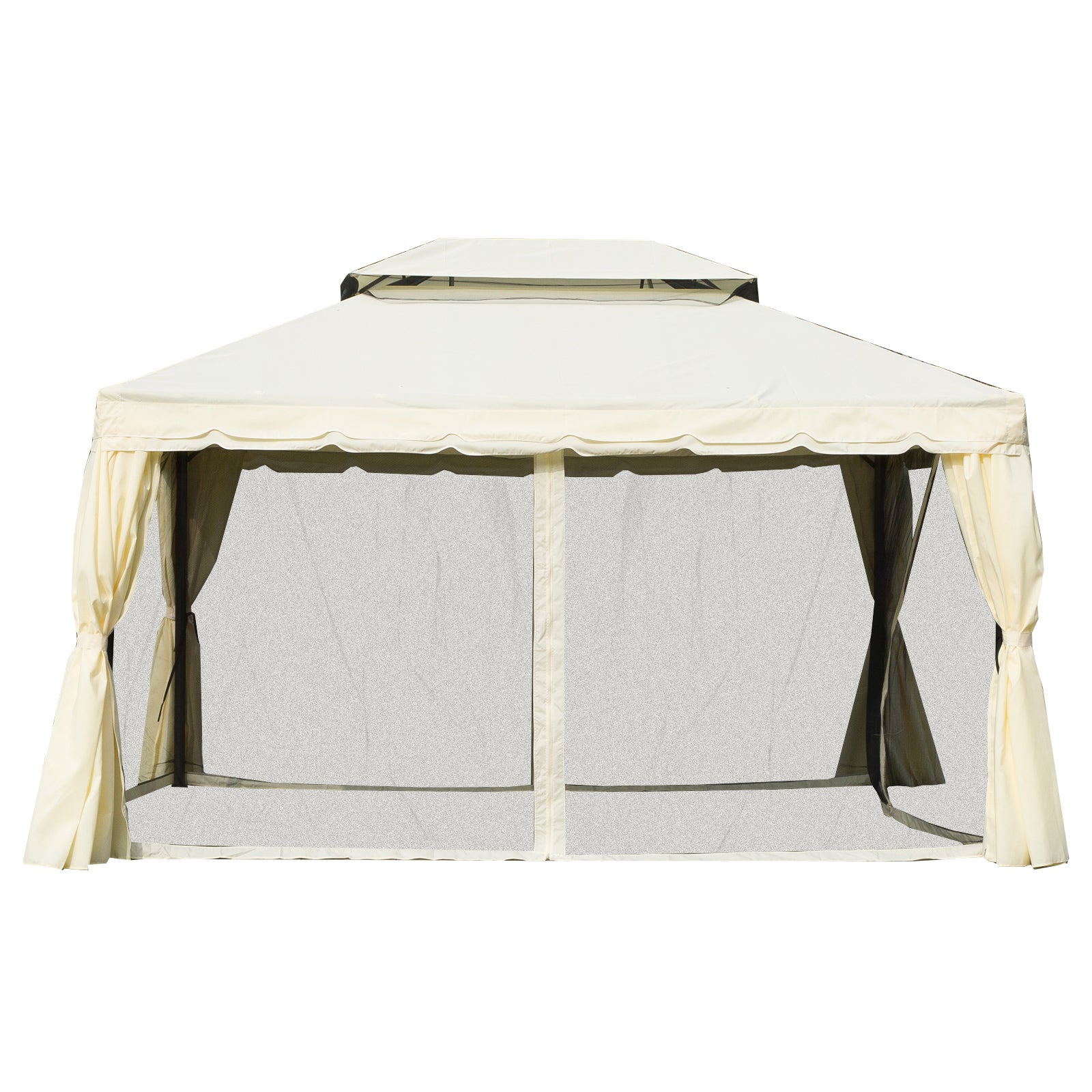 Pavillon de jardin 3,9L x 2,9l x 2,7H m écru - 5