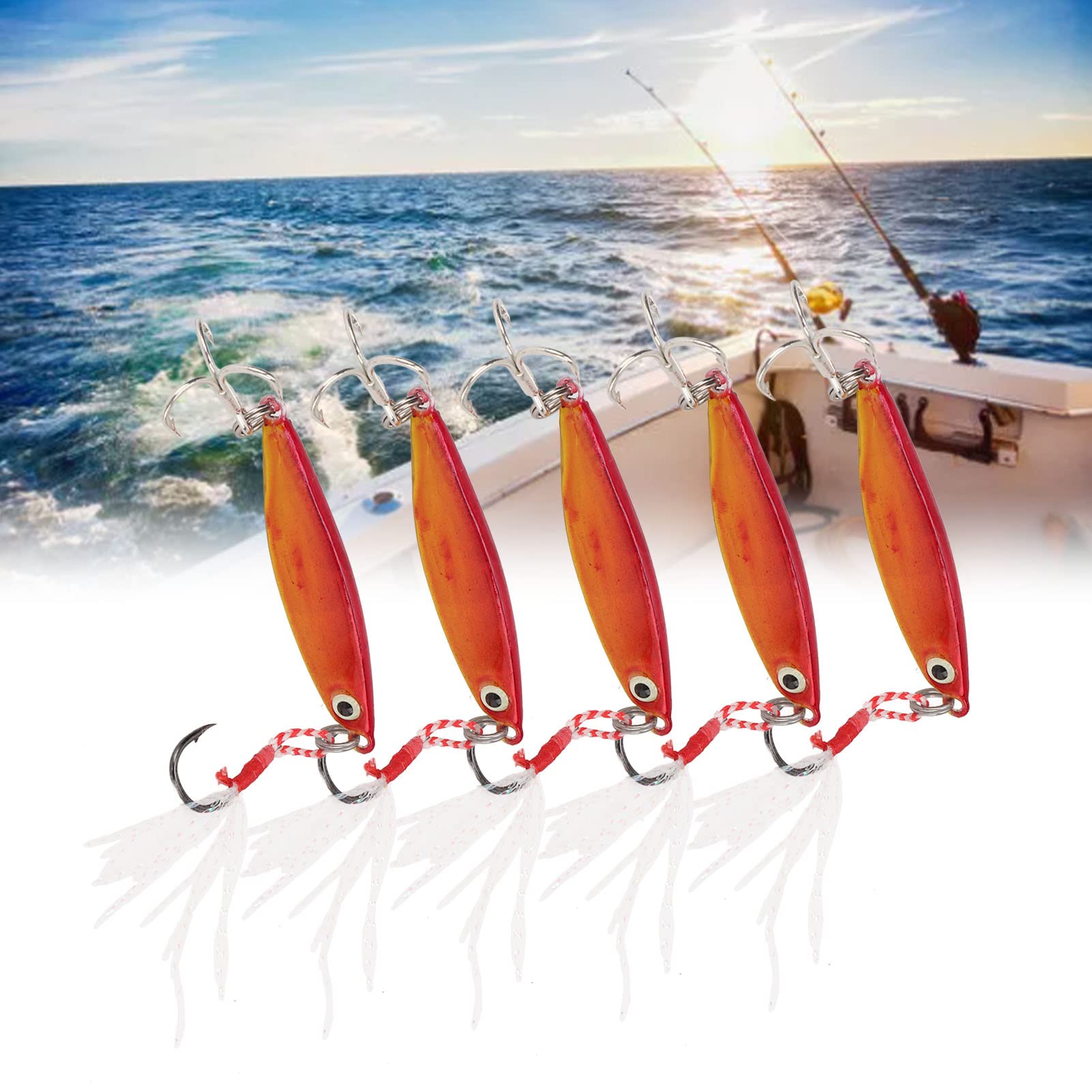 Lot De 5 Cuillères De Pêche Métalliques SEASKY - Leurres 2,5" - Neufs Pour Truite, Brochet, Etc.