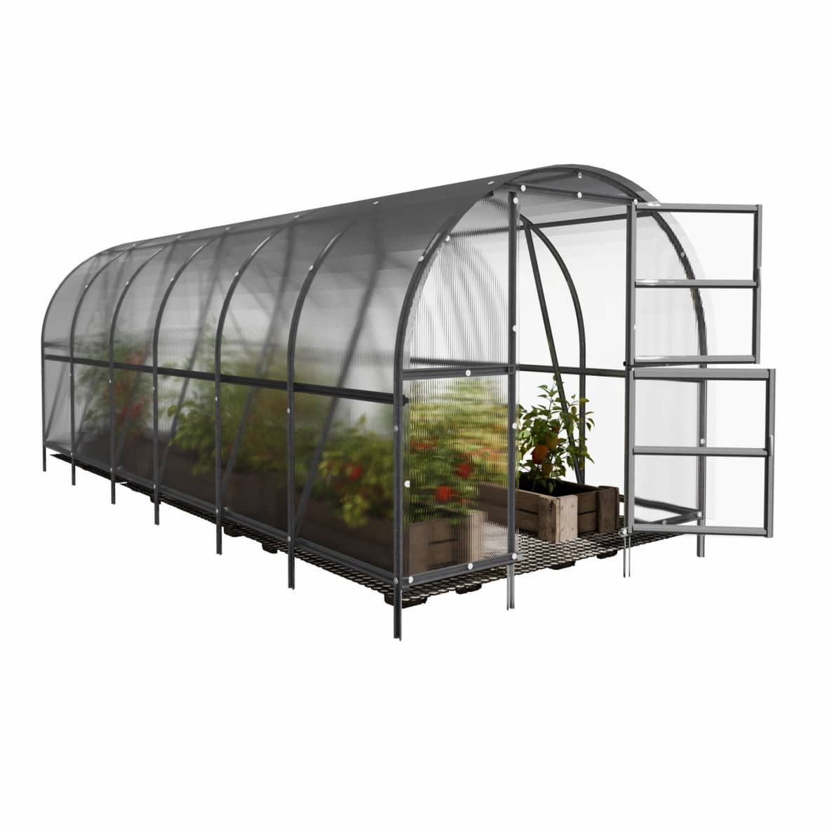 Serre de jardin KLASIKA BALTIC LT 3 x 6 m (18 m²), 4 mm avec revêtement en polycarbonate - 4