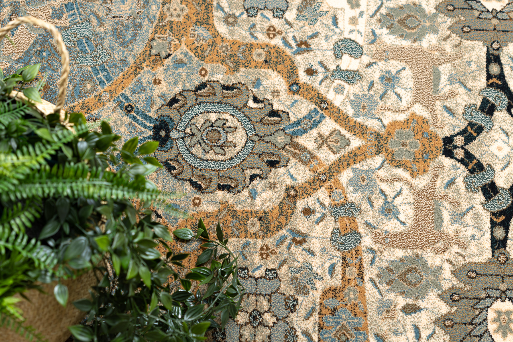 Tappeto di lana SUPERIOR KIRMAN orientale, cognac, beige 235x350 cm - 5