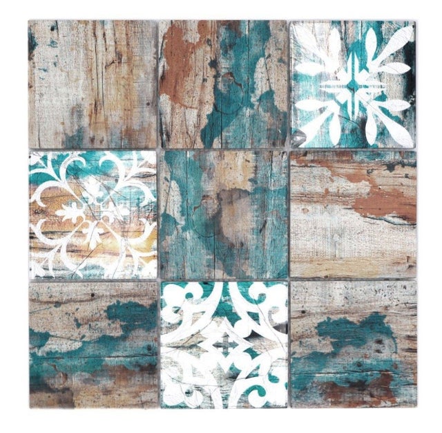 Mosaïque Murale En Verre Recyclé Gris Rétro – Plaque Patchwork 145-P-80_b, Décoration Originale