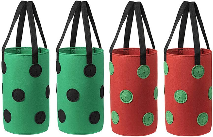 Worki do sadzenia truskawek, wiszące worki do uprawy truskawek, worki na sadzonki truskawek, ziół i kwiatów