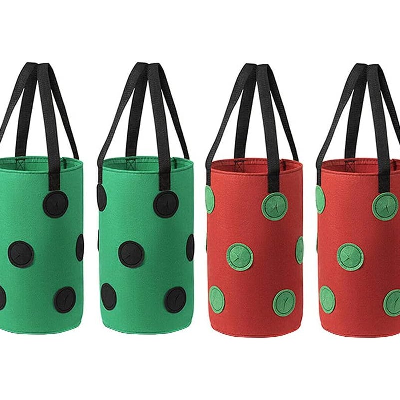 Worki do sadzenia truskawek, wiszące worki do uprawy truskawek, worki na sadzonki truskawek, ziół i kwiatów