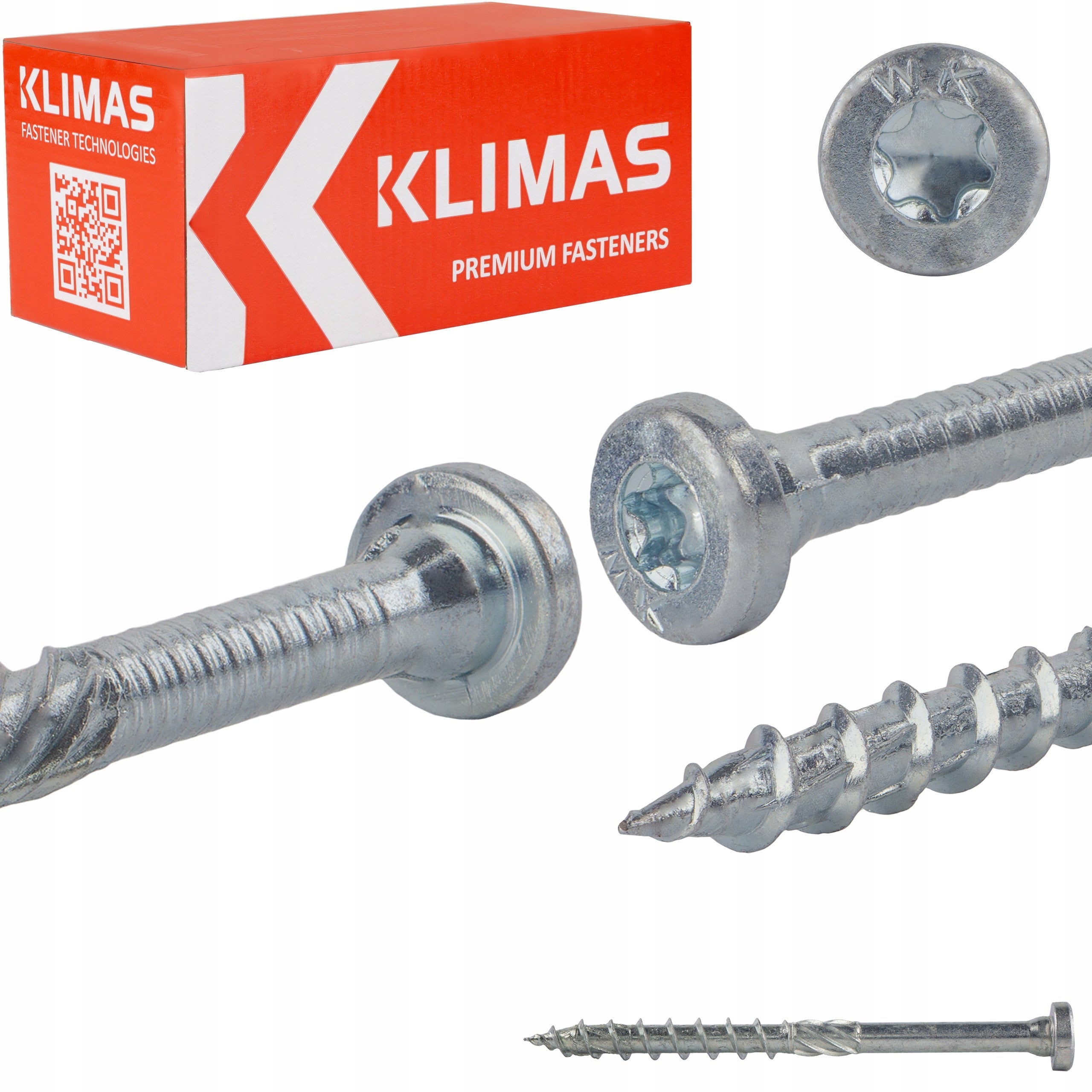 Wkręty do łączników Klimas WKCR Łeb okrągły Stal 8x100 mm 50szt