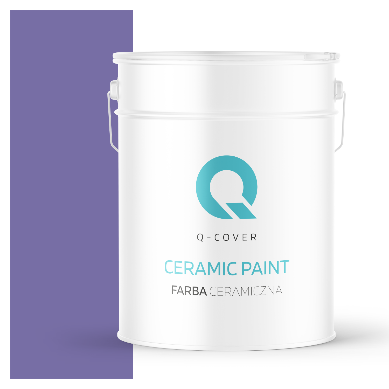 Farba Ceramiczna Do Ścian i Sufitów Q-Cover Śliwkowy H2618 Głęboki Mat 10L