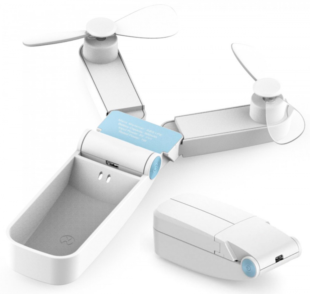 Przenośny wentylator - Mini wentylator akumulatorowy - Mały przenośny wentylator z USB - Bezprzewodowy wentylator stołowy