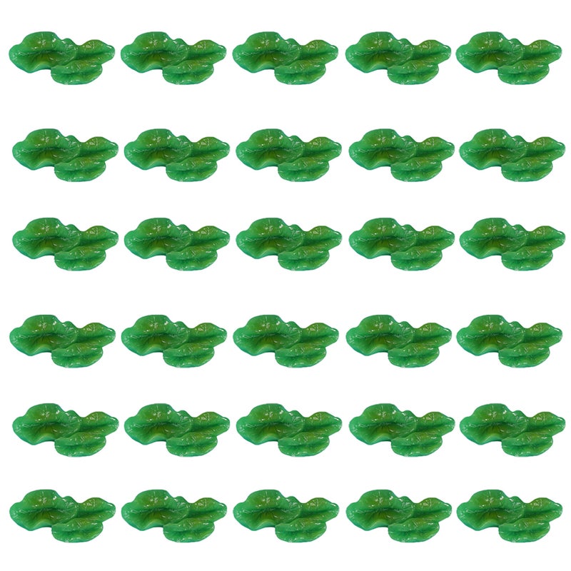 Mini żywica Liście lotosu Ozdoby krajobrazowe Miniaturowe statuetki Miniaturowe rękodzieło z żywicy Dekoracja domu