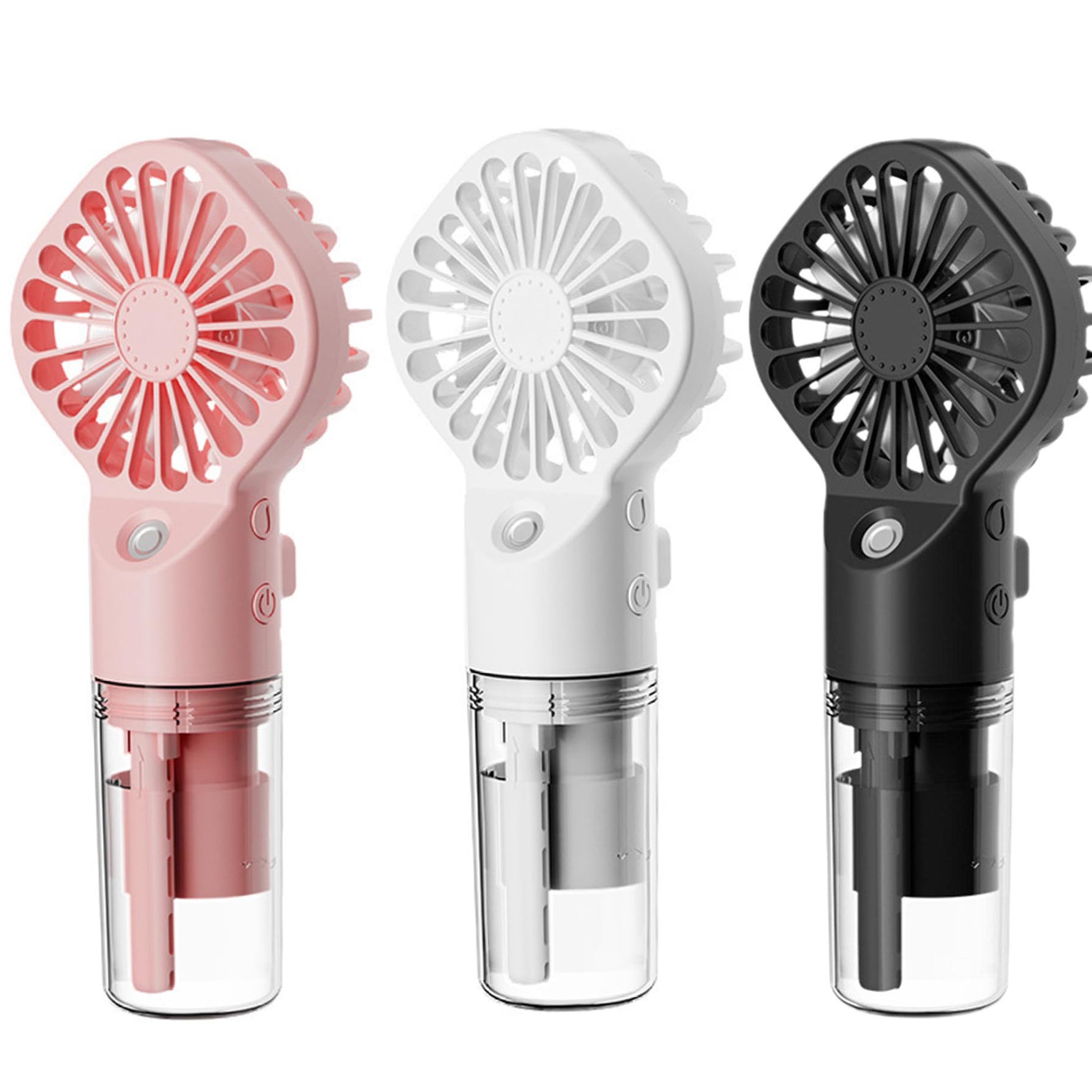 Mini Ventilateur USB Avec Brumisateur - Rechargeable 2000mAh, 5 Vitesses, Pliable, Idéal Pour Bureau, Voyages Et Extérieur - 11