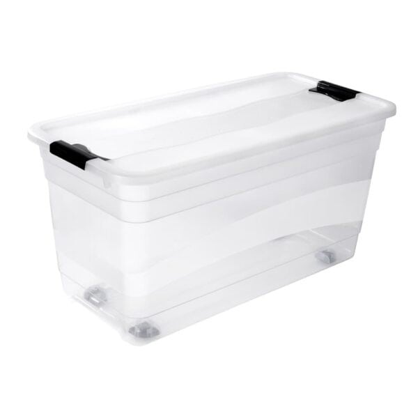 Grande Caisse de rangement avec roulettes 83 litres | Leroy Merlin