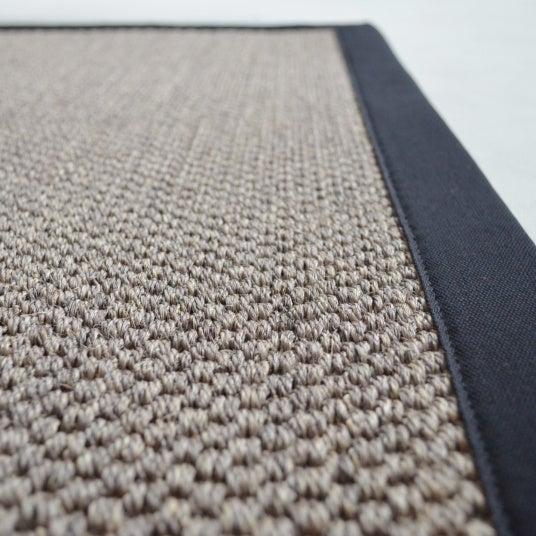 Tapis sisal - Kidara nuage - Ganse coton noire - 80 x 150 cm - 4