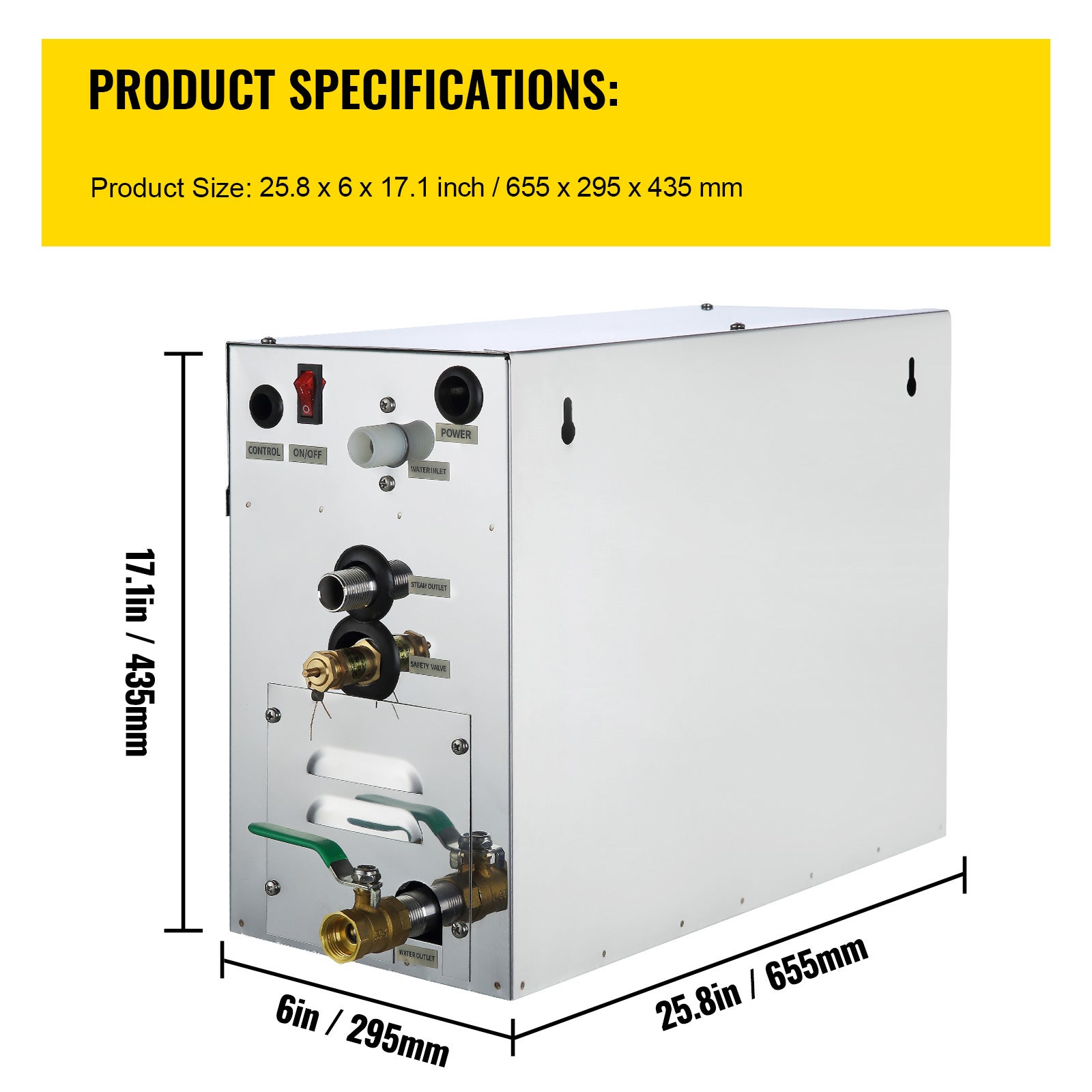 Générateur vapeur 9KW,SucceBuy générateur vapeur pour salle SPA à affichage numérique,générateur vapeur pour sauna 35-55°C pour maison et commerce - 9