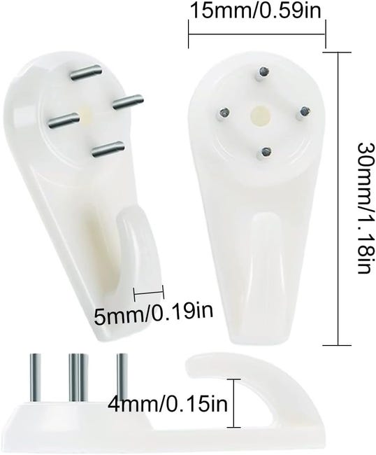 40 ganci da parete, ganci da parete per cornici fotografiche, kit per appendere quadri, chiodi da parete, per appendere quadri | Leroy Merlin 40 ganci da parete, ganci da parete per cornici fotografiche, kit per appendere quadri, chiodi da parete, per appendere quadri | Leroy Merlin