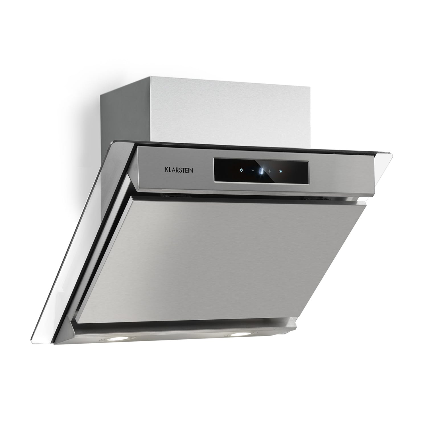 Klarstein Balzac Silent 60 Campana Extractora 250W 3 Potencias 604 M³/H Led Cee A Plata Negro/Rojo/Carbón , Leroy Merlin