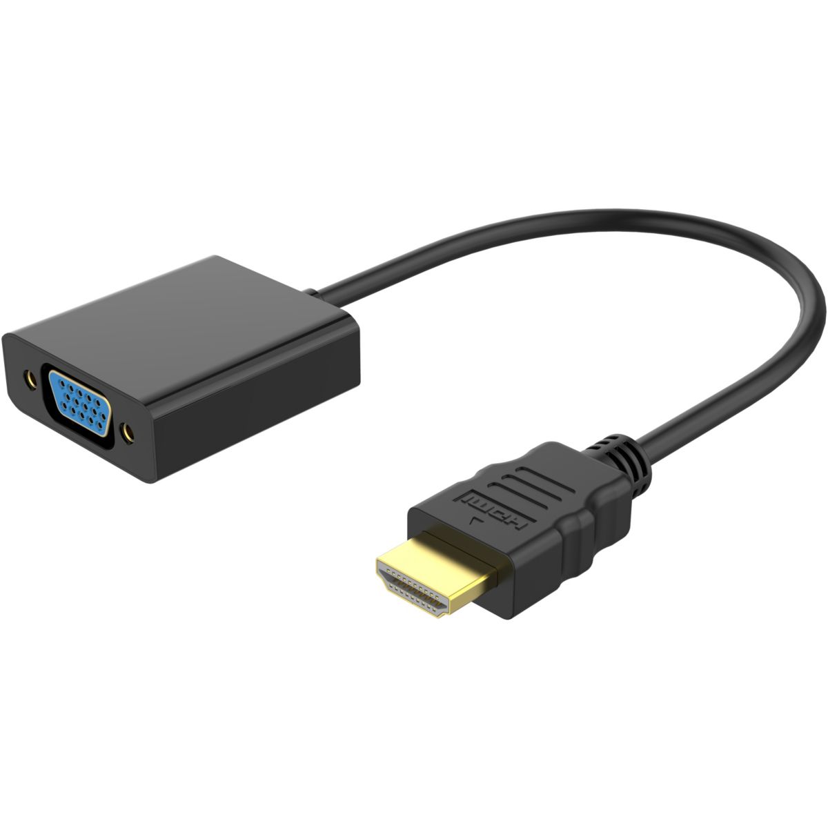 Adaptateur HDMI/VGA ESSENTIELB CONVERTISSEUR HDMI Male vers VGA Femelle ...