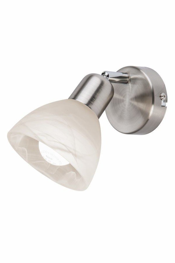 Kinkiet ścienny Daytona 2 nikiel 1xE14x3W styl klasyczny wym: 12 x 10 x 10 cm metal IP20 Reality