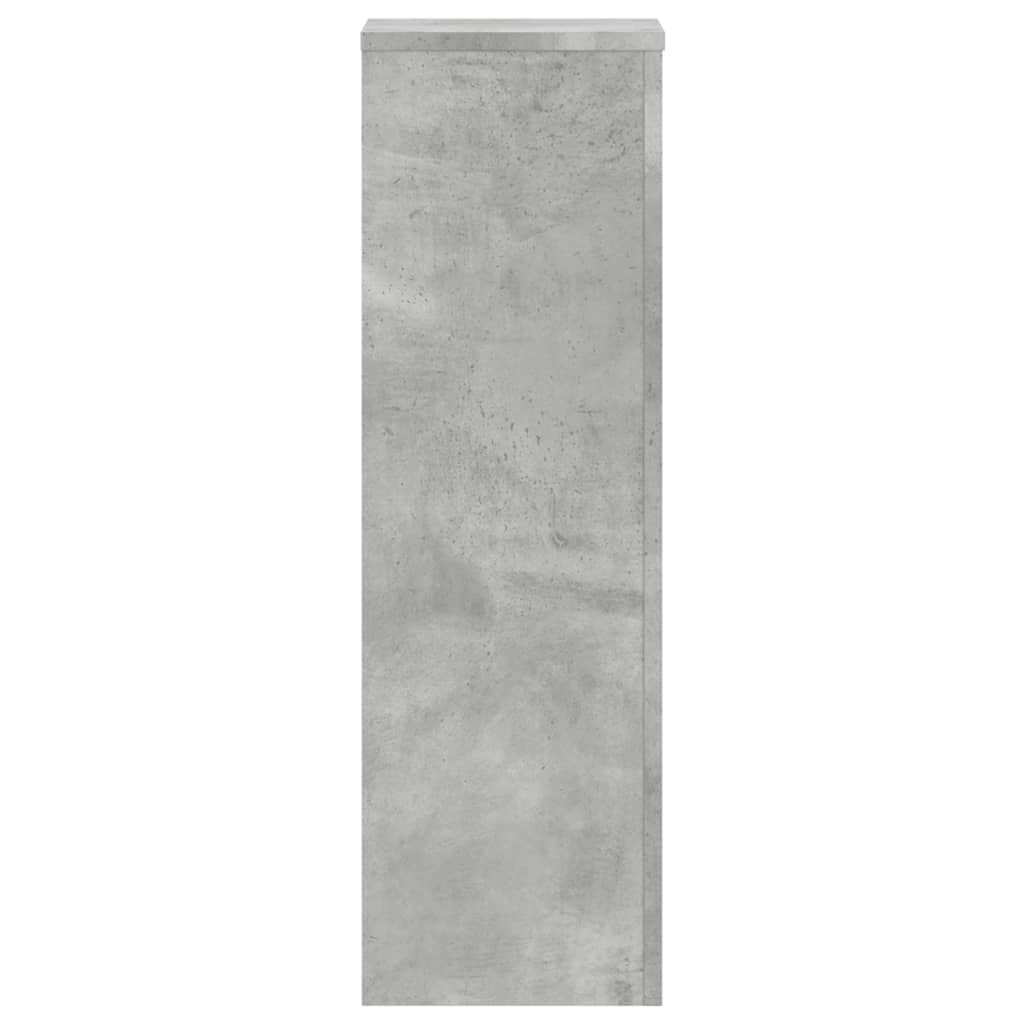 Supports pour plantes, 2 pièces, gris béton, 25 x 25 x 80 cm - 4