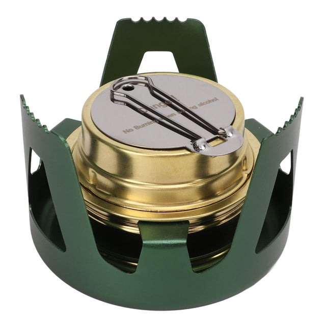 Mini réchaud à alcool haute sécurité, haute efficacité de combustion, réchaud de camping portable avec sac de rangement pour pique-nique en plein