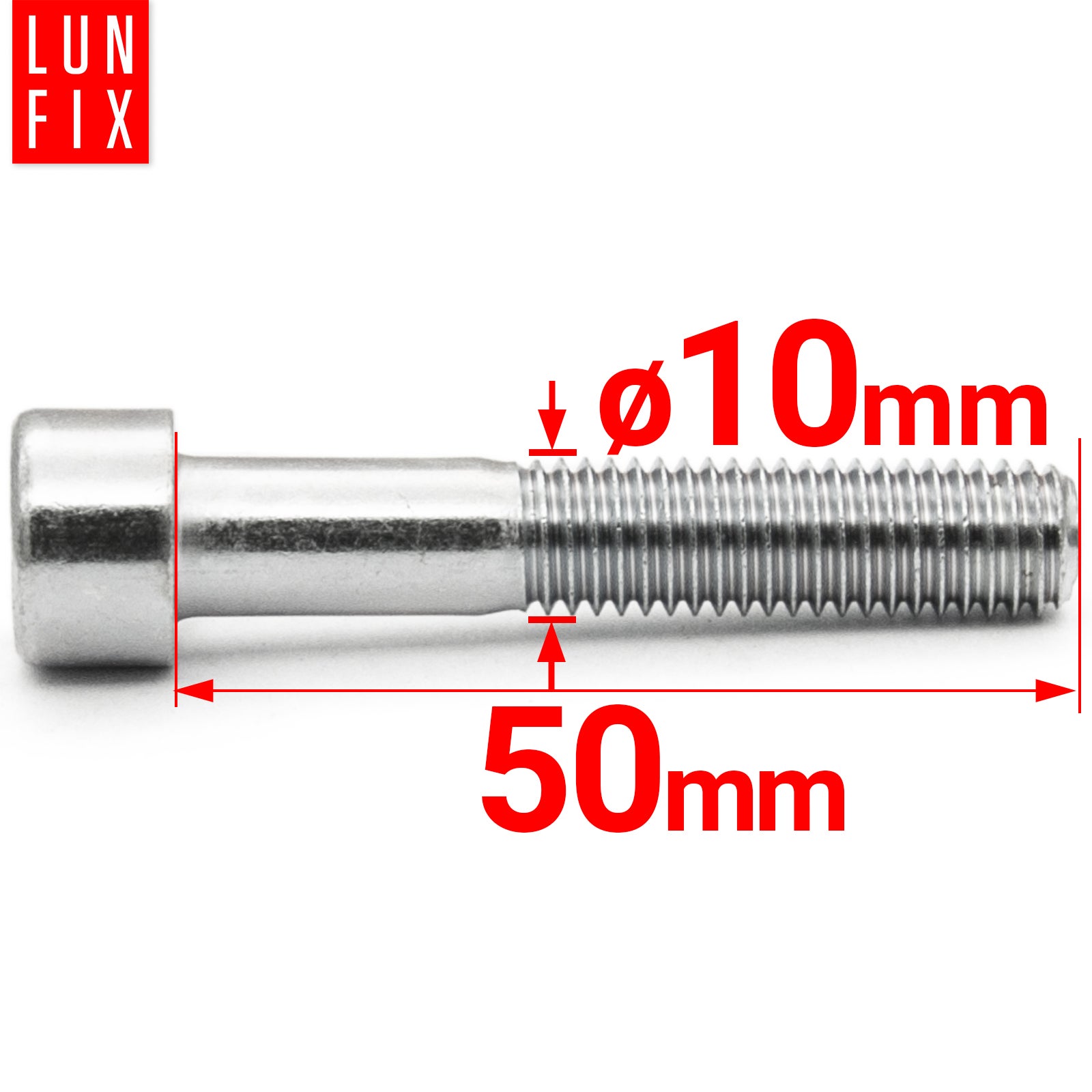Śruba imbusowa DIN 912 M10 50 mm kl. 8.8 1kg