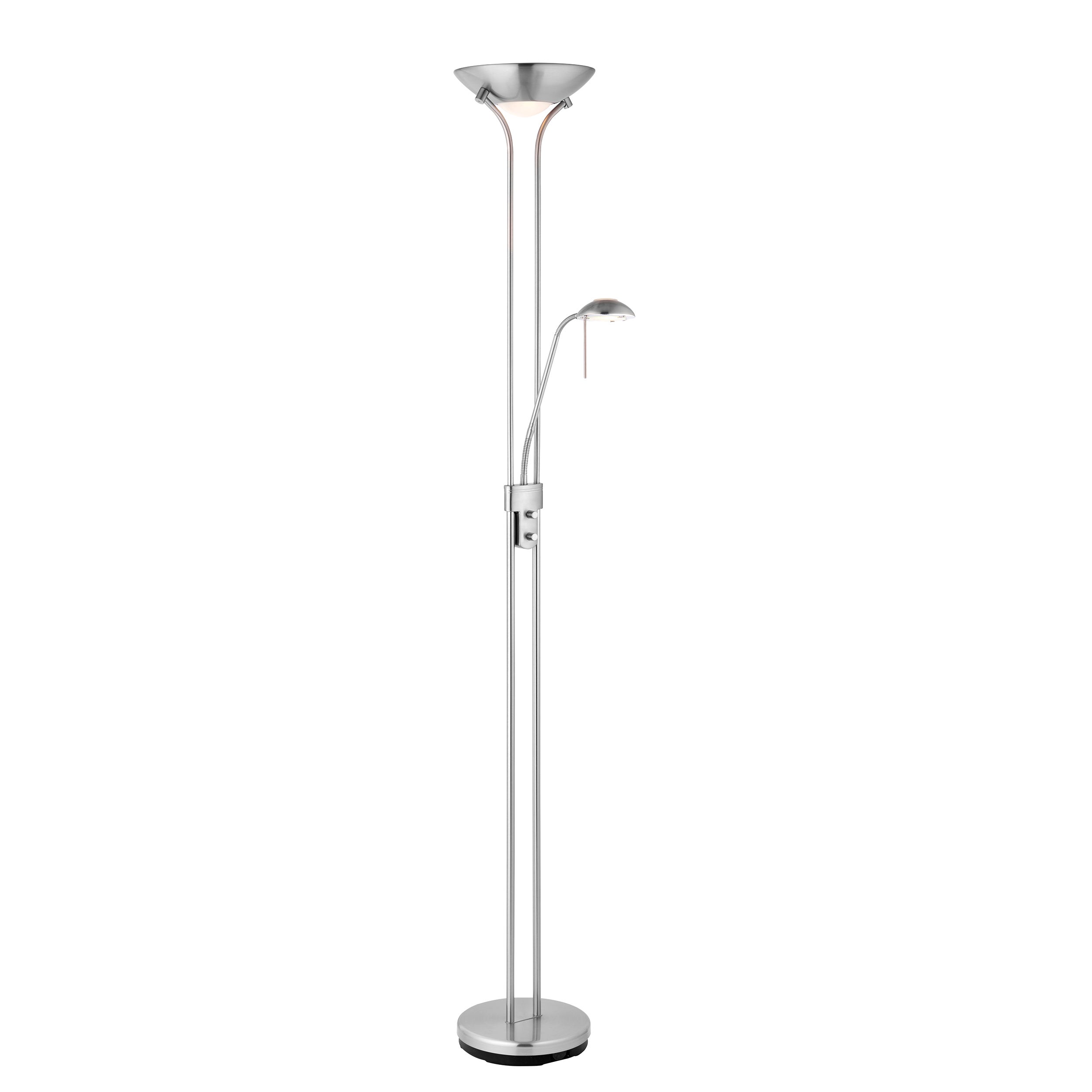 Lampa stojąca lampka do czytania ROME chromowana satynowa 2xR7s+G9x230W metal wym:180x50,5x50,5cm IP20 Endon
