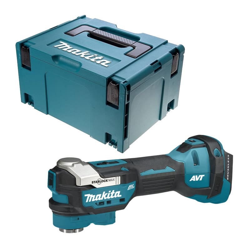Herramienta Multifunción Makita DTM52ZJ - 18V, Sin Escobillas, Para Cortar Y Lijar