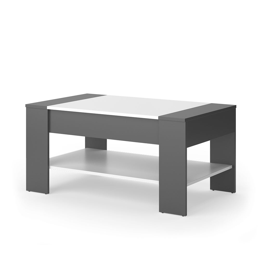 Vicco Stolik kawowy August, Antracyt/biały, 99.6 x 58.8 cm z szufladą