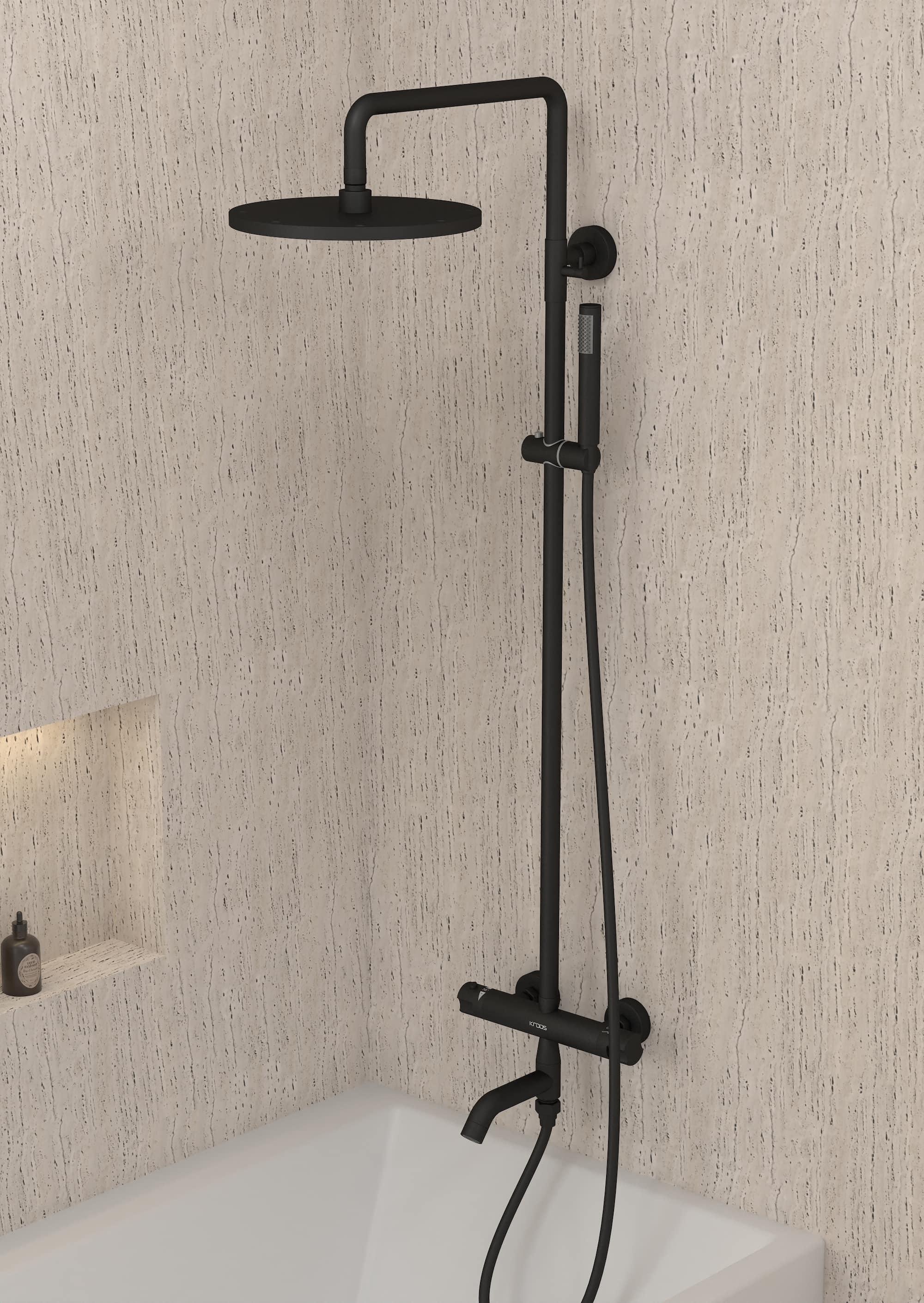 Ducha Termostática Columna Hidromasaje BaÃ±era Leroy Merlin Emke