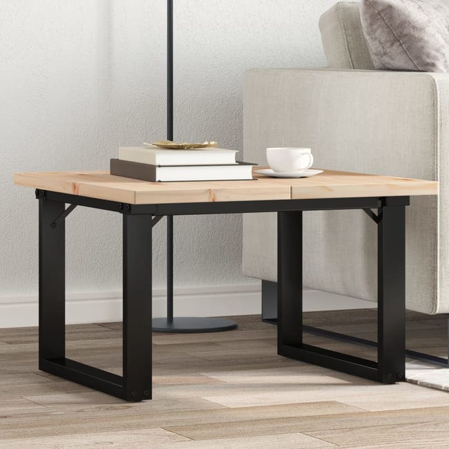 Tavolino Salotto Telaio a Y 160x40x45,5 cm Legno Pino e Acciaio Tavolino Salotto Telaio a Y 160x40x45,5 cm Legno Pino e Acciaio