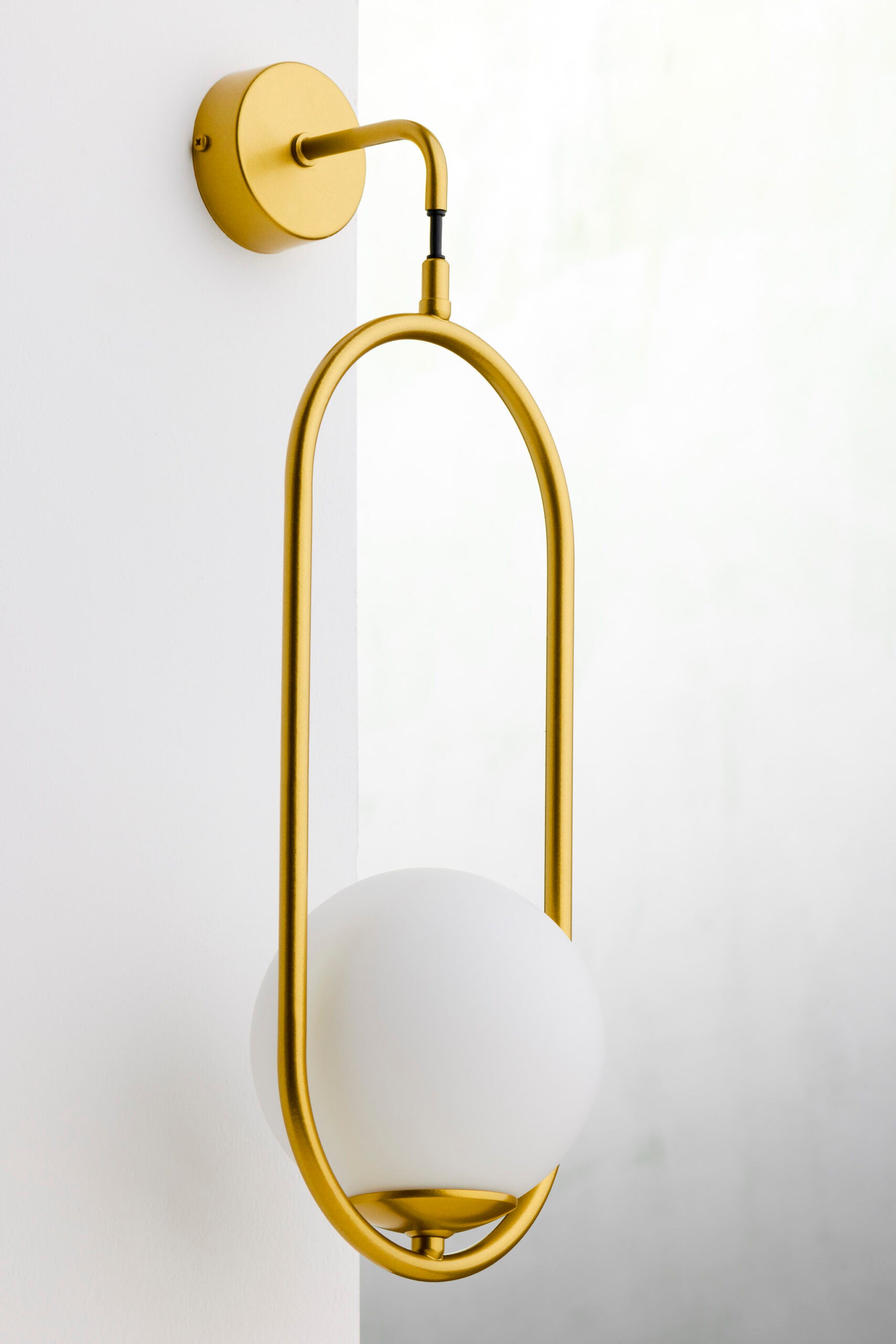 Kinkiet ścienny IGON złoto-biały 1xE14x15W metal wym:50x16x16cm IP20 Jupiter