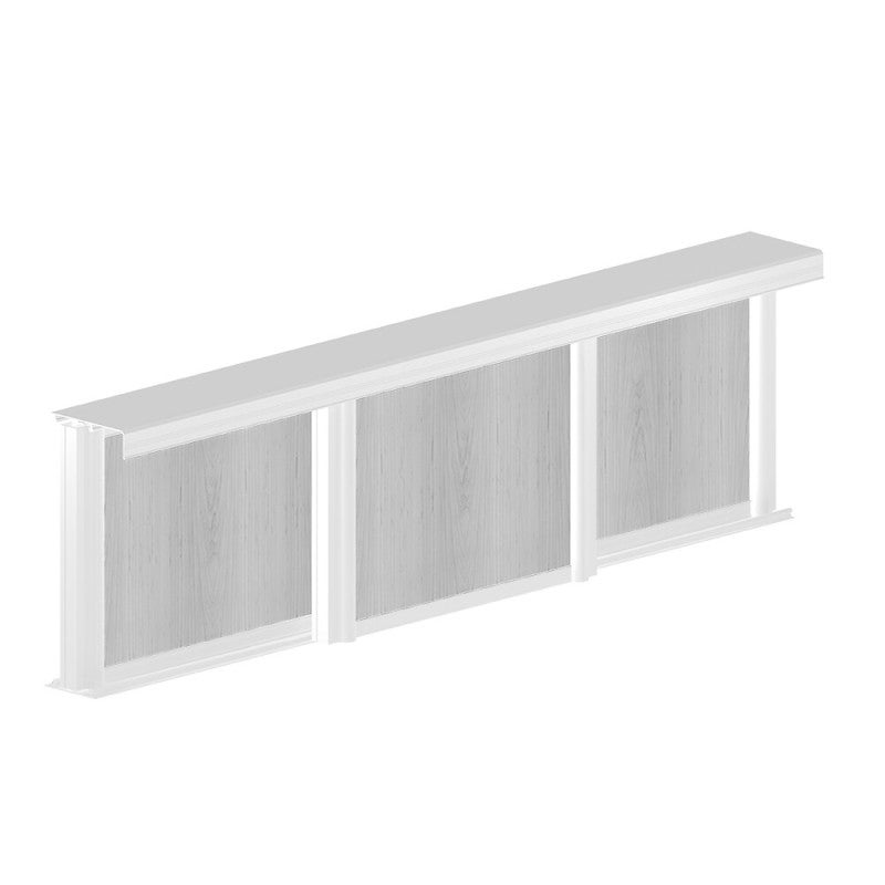 Kit pour 1 porte de placard supplémentaire SLID'UP 220 18 mm - blanc - 4