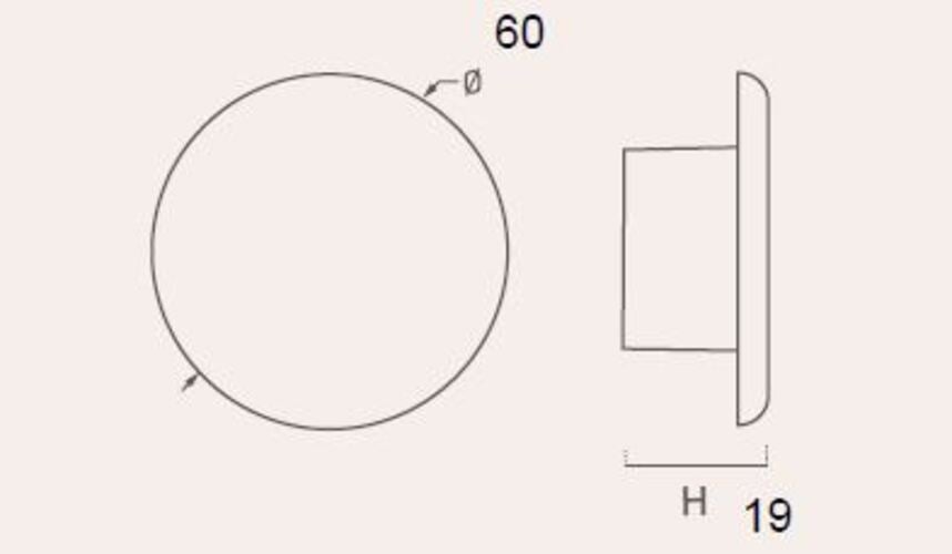 Bouton de meuble zamac diamètre 60 mm acier satiné lot de 12 piéces - 2