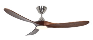 Ventilatore A Soffitto CasaFan Eco Genuino, Diametro 152 Cm, Colore Ottone/nero, Con Telecomando, 6 Velocità, 17W, Nuovo. - Foto 2