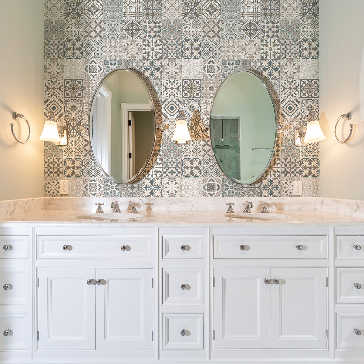 24 adesivi piastrelle di cemento azulejos amador - Sticker adesivo - adesivi murali - 24stickers15x15cm - 5