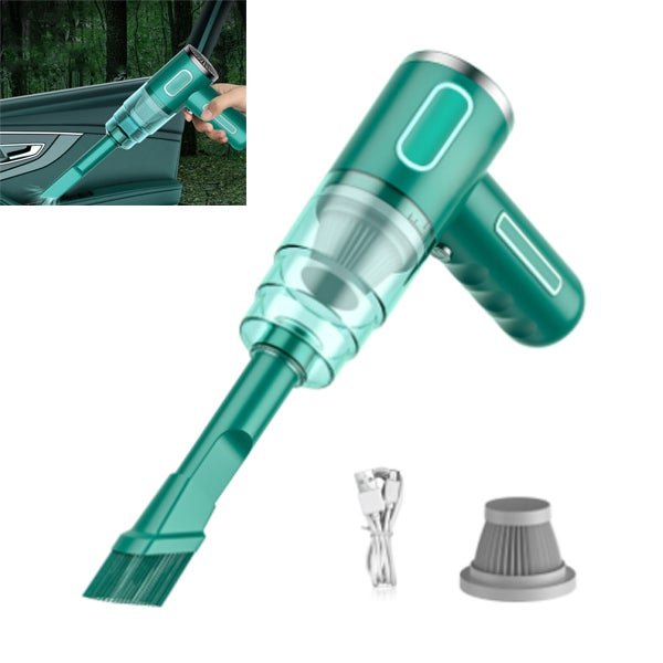 Odkurzacz ręczny do samochodu, mini odkurzacz bezprzewodowy ładowany przez USB, przenośny, do użytku domowego, 120 W, do sypialni, na sofę