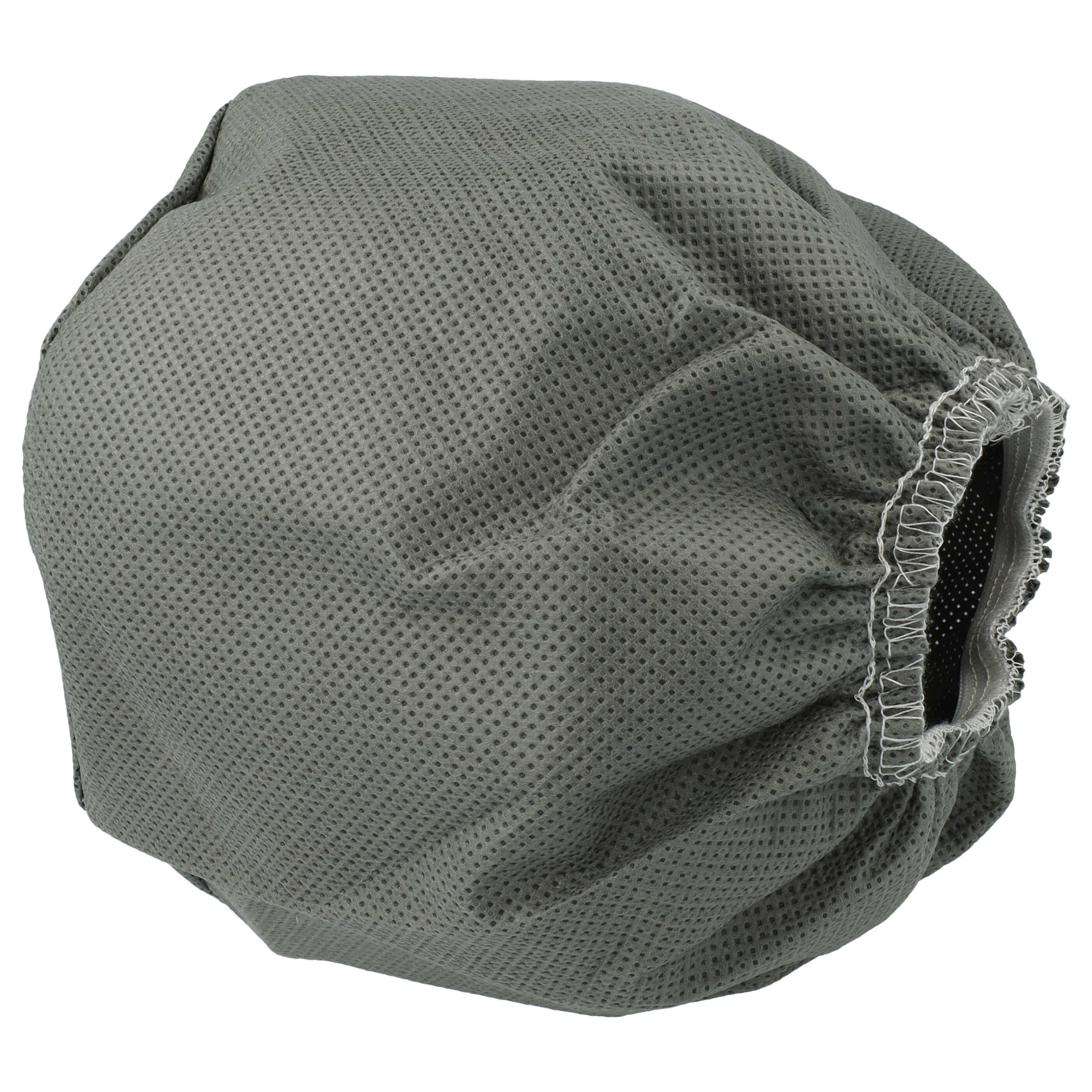 vhbw 2x Filtres textiles compatible avec Bosch AdvancedVac 20 aspirateur industriel sec et humide - Sac filtrant, lavable gris - 2