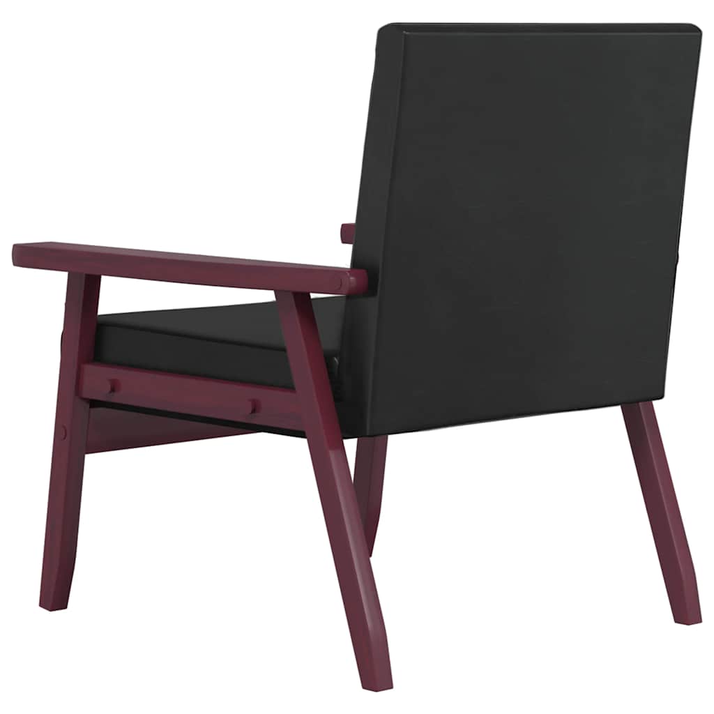 vidaXL Ensemble de canapés 2 pcs noir similicuir - 8