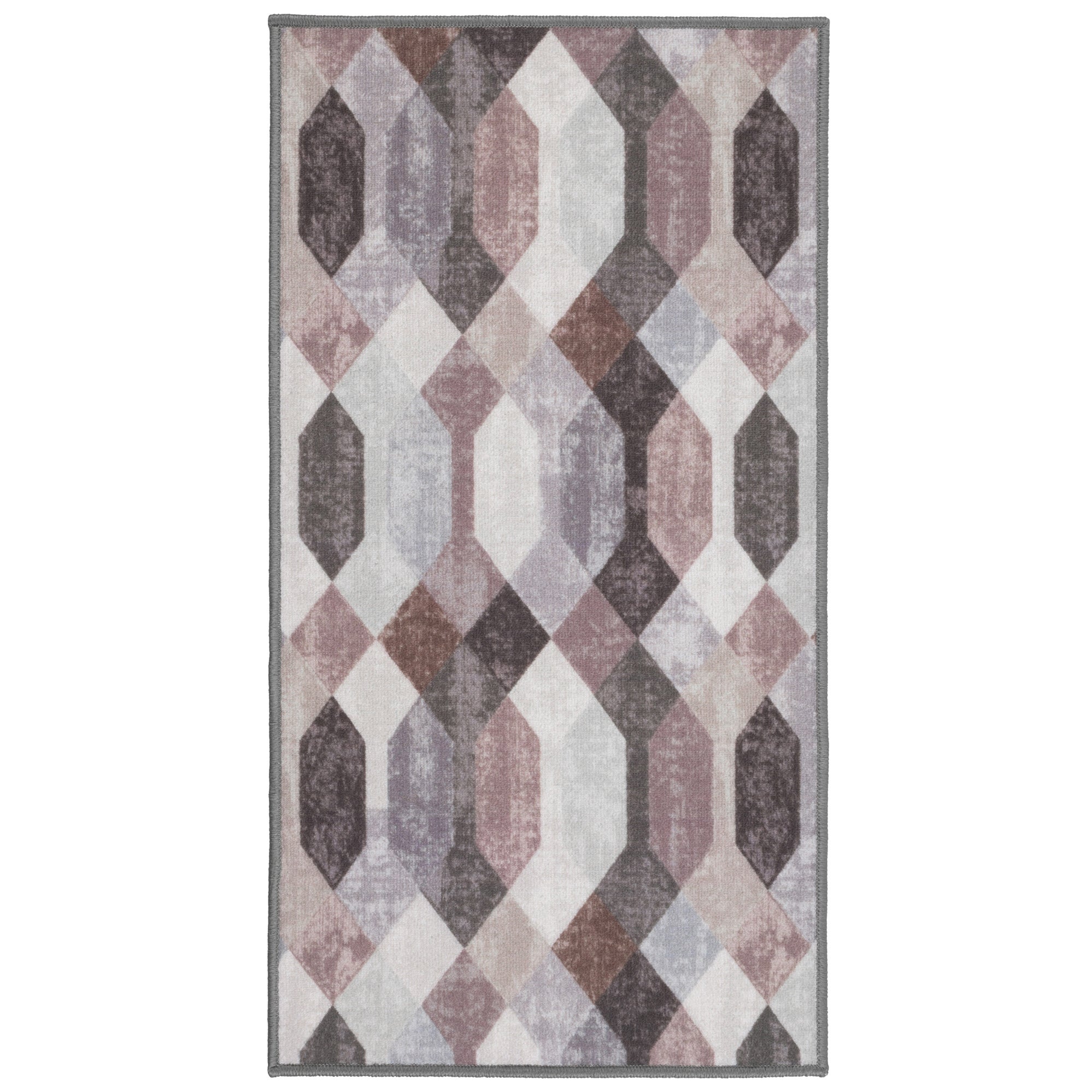 Chodnik antypoślizgowy Vita 80x150 cm Geometryczny wielokolorowy