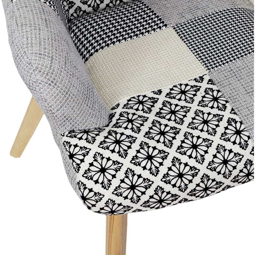 Fauteuil Patchwork Design 