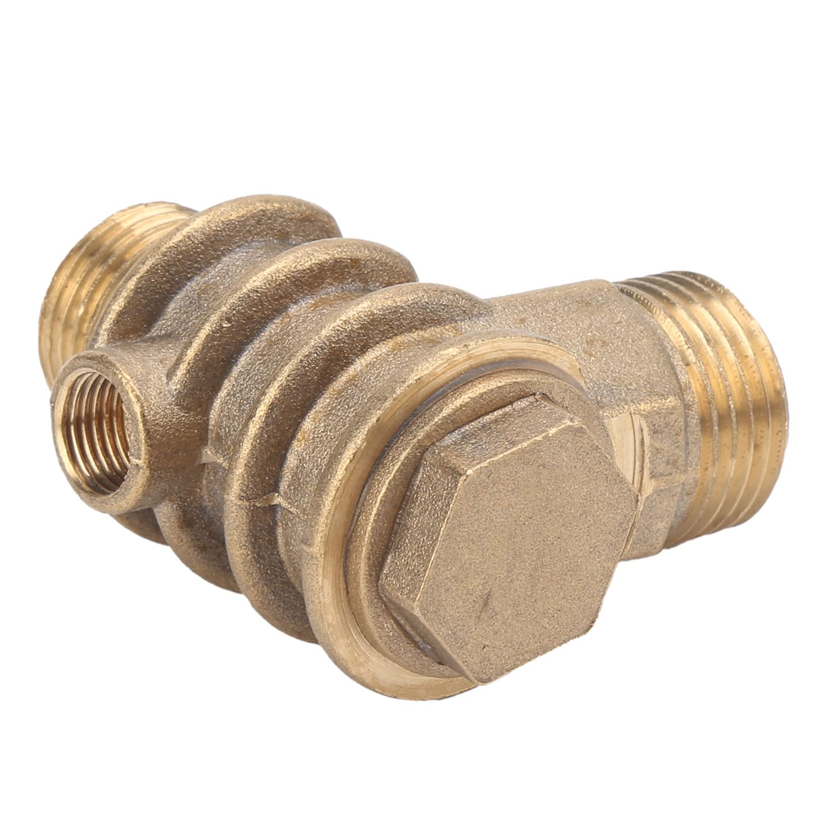 Clapet anti-retour fileté pour compresseur d'air en laiton à 1 voie, pièce accessoire 1/2 x 3/4-16 x 10 - 2