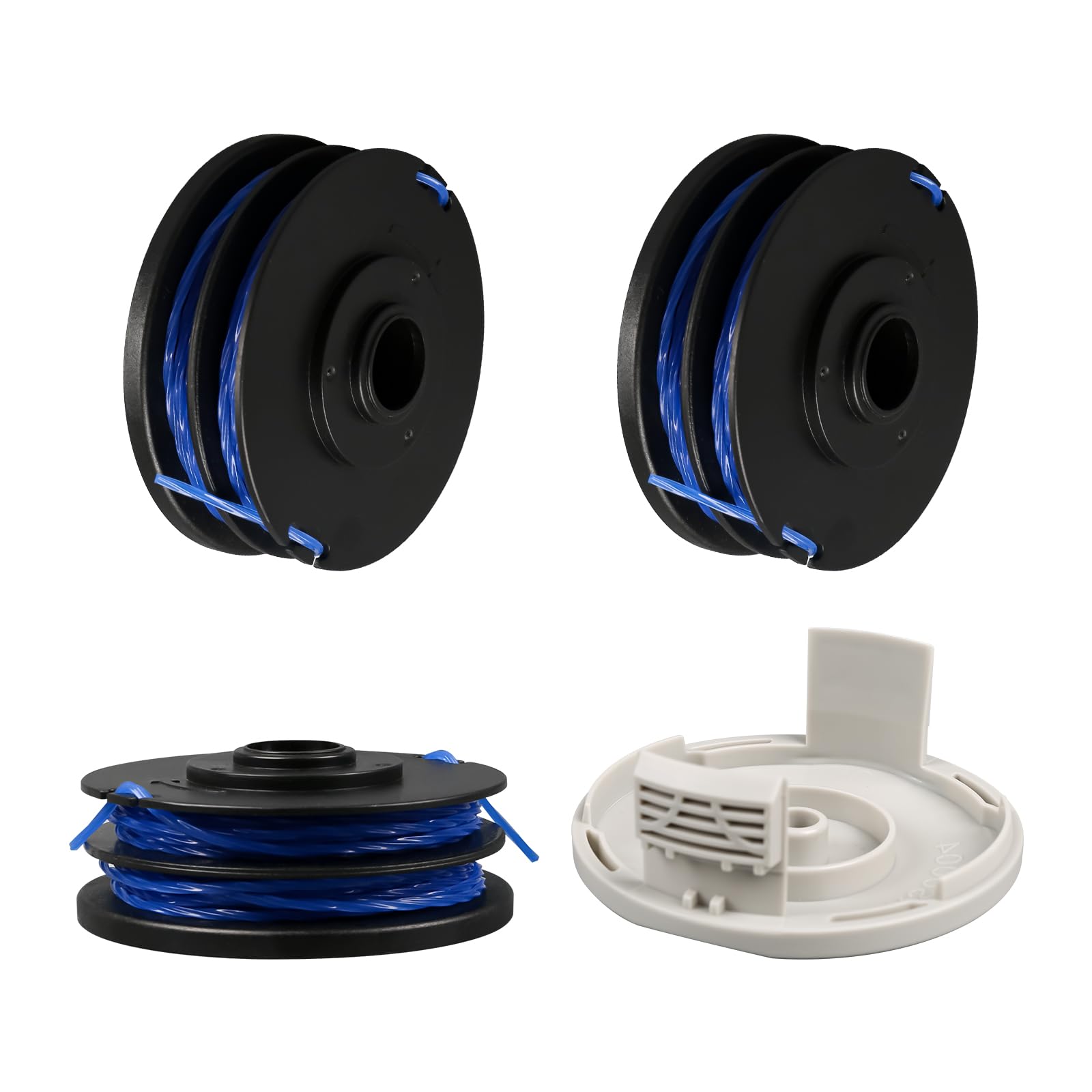 Szpula żyłki RAC123 do podkaszarki Ryobi - 1,6 mm x 8,3 m - Szpula zamienna do podkaszarek Ryobi RLT4027, RLT4125, RLT6130 (3+1)