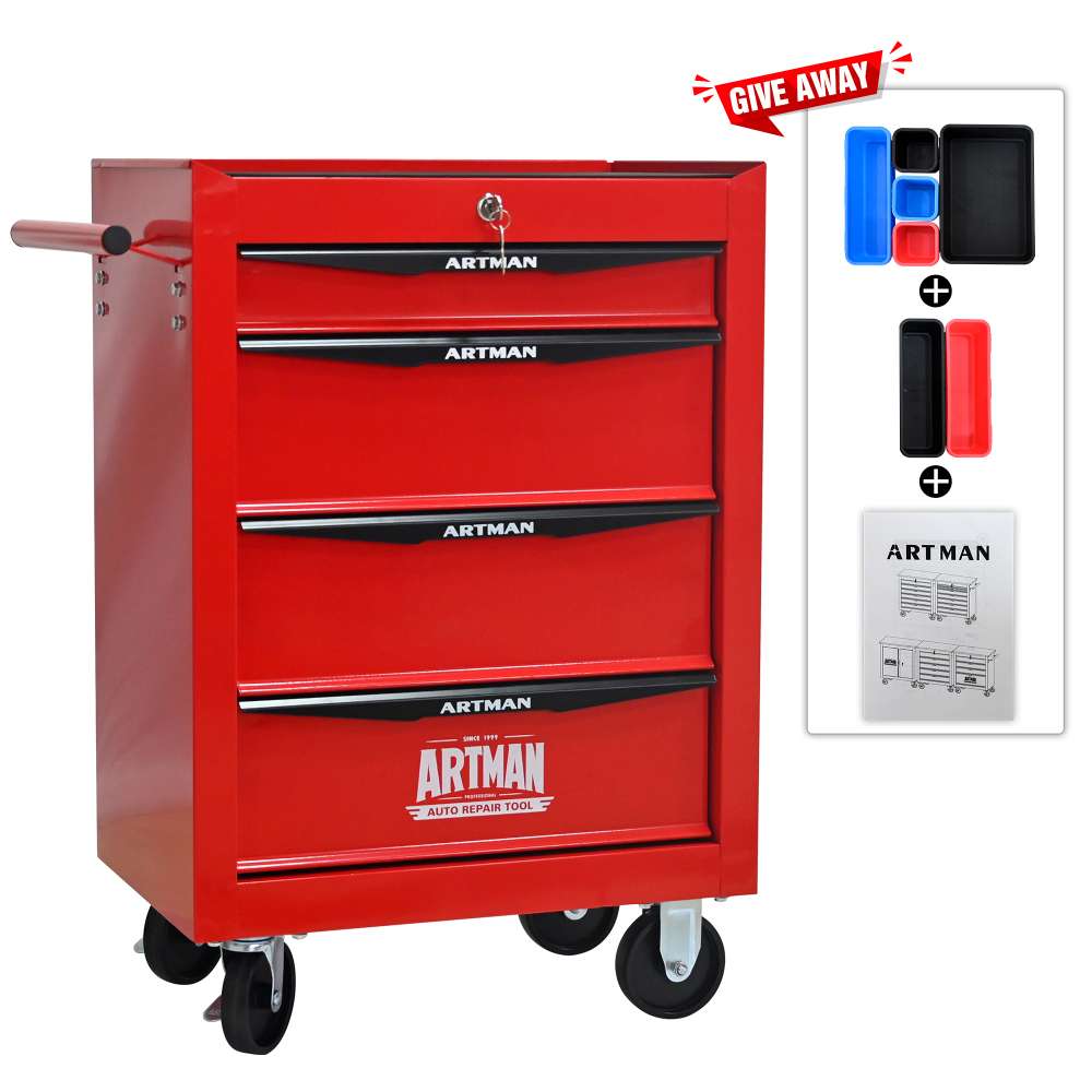 Caisse à outils roulante 4 tiroirs 20