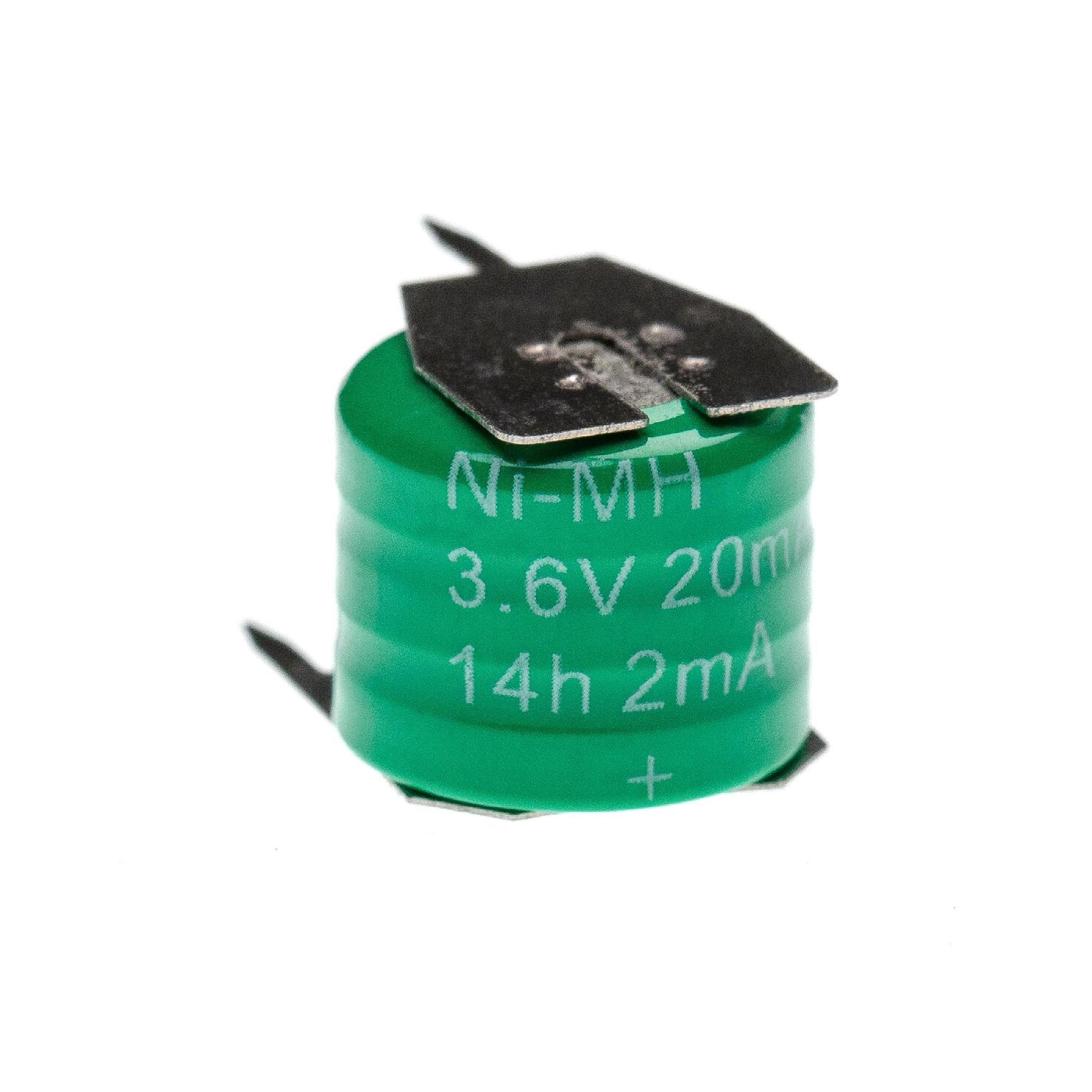 vhbw Batterie remplacement pour 3/V15H pour modèlisme RC (20mAh, 3,6V, NiMH), avec connexion à 3 broches - 3