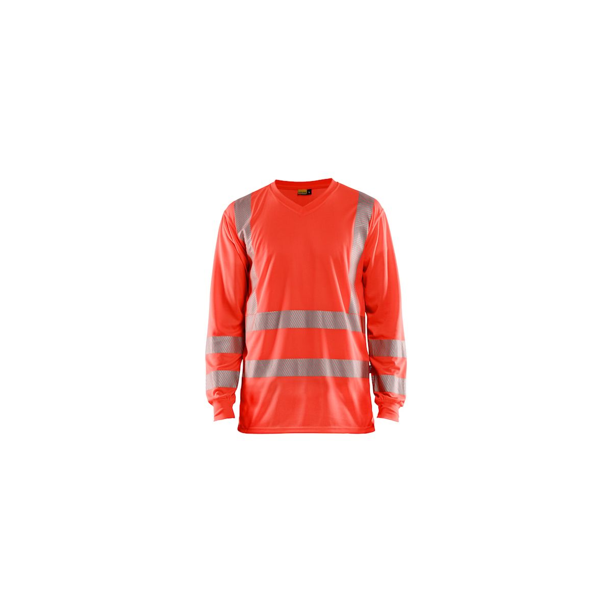 T-shirt Haute Visibilité Blaklader Manches Longues UV - Orange Taille L - Idéal Chantier Et Travail Extérieur