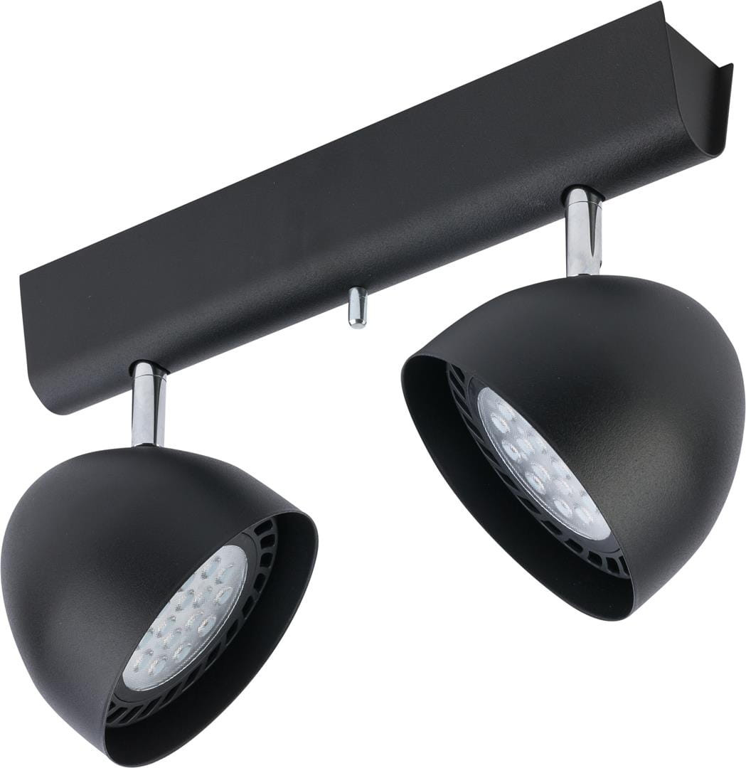 Reflektor sufitowy spot natynkowy Vespa listwa czarny-chromowany 2xES111x75W wym: 30 x 12 cm metal Nowodvorski Lighting