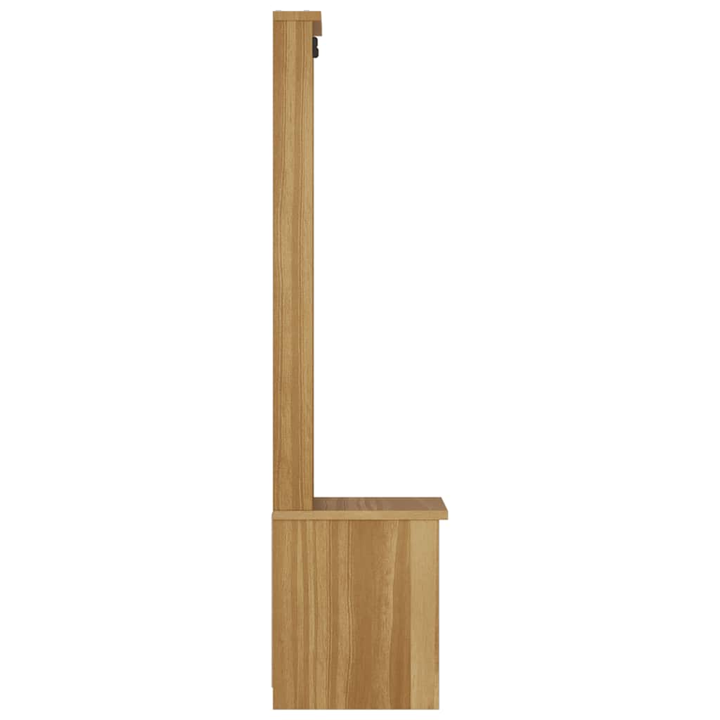 Árvore de Hall SANDENS 45x40x159,5 cm Madeira Maciça de Pinho vidaXL - 6