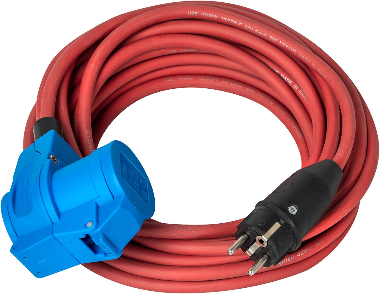 Rallonge électrique SOLUTIONS OUTDOOR fiche type E et F - IP44 10m ...